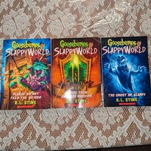 R.L. Stine Goosebumps Slappyworld book bundle of 3